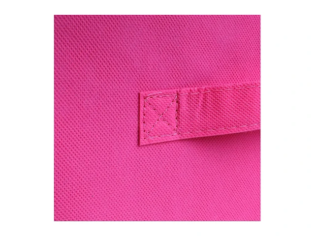 10 x opvouwbare opbergbox - stof - roze - 28 x 28 x h27 cm. - by malip - afbeelding 3 van  3
