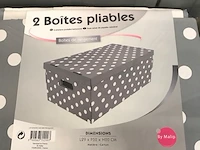 10 x opvouwbare opbergdozen - karton - 29 x 52 x 20 cm. - afbeelding 2 van  2