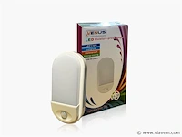 10 x ovaal led plafondlamp met sensor – 15w – 6500k koud wit – ip54 – bewegingssensor – waterdicht - afbeelding 3 van  4