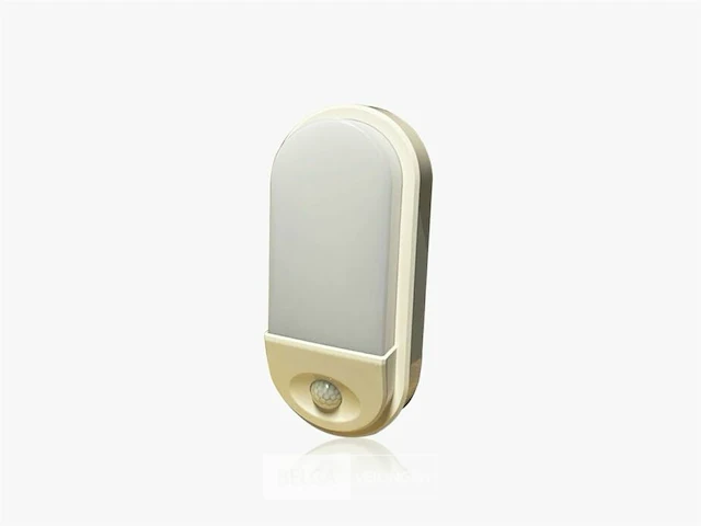 10 x ovaal led plafondlamp met sensor – 15w – 6500k koud wit – ip54 – bewegingssensor – waterdicht - afbeelding 3 van  5