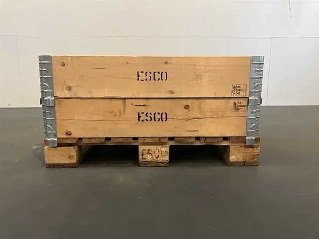 10 x pallets met 2 opzetranden 1000 mm x 800 mm x 400 mm occasie - afbeelding 3 van  3