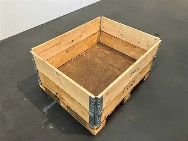 10 x pallets met 2 opzetranden 1000 x 800 x 400 mm - afbeelding 2 van  3