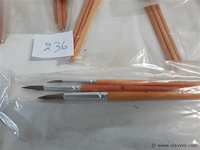 10 x penselen set 3 stuks met punt - afbeelding 2 van  2