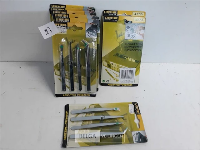 10 x pincetten set 4 delig - afbeelding 1 van  3