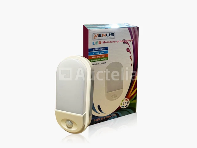 10 x plafondlamp (ovaal) met sensor 15w - 6500k koud wit - afbeelding 4 van  4