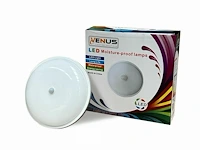 10 x plafondlamp (rond) met sensor 20w - 6500k koud wit - afbeelding 3 van  5