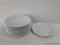 10 x plat bord 21 cm - afbeelding 1 van  2