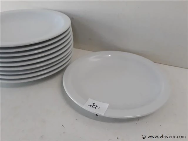 10 x plat bord 21 cm - afbeelding 2 van  2