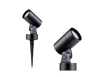 10 x prikspot gu10 fitting zwart draaibaar waterdicht - afbeelding 3 van  5