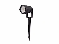 10 x prikspot tuinlamp gu10 fitting zand zwart waterdicht - afbeelding 1 van  5