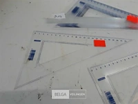 10 x pvc driehoek meetlat 23 cm - afbeelding 3 van  3