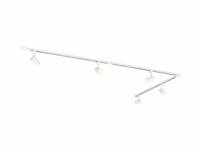 10 x railspot gu10 armatuur cilinder zand wit met zwart ring draaibaar - afbeelding 4 van  5