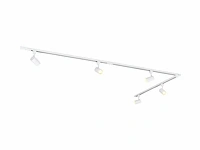 10 x railspot gu10 armatuur cilinder zand wit met zwart ring draaibaar - afbeelding 4 van  5