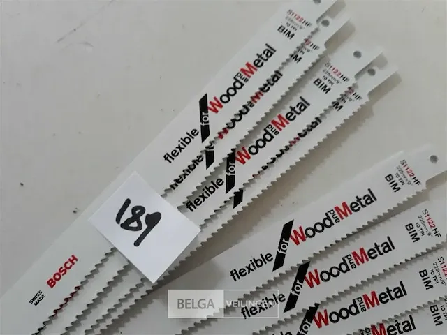 10 x recipro zaagblad bosch voor hout en metaal 225 mm - afbeelding 2 van  2
