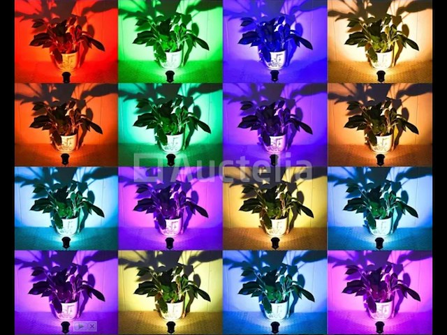 10 x rgb led-spot – ip54waterdicht – aluminium – ø60 mm – inclusief lamp - afbeelding 1 van  4