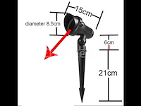 10 x rgb led-spot – ip54waterdicht – aluminium – ø60 mm – inclusief lamp - afbeelding 3 van  4