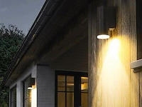 10 x richtbare led wandlamp – sw-145 – 5w – 3500k warm wit – zwart – ip54 – aluminium - afbeelding 1 van  5