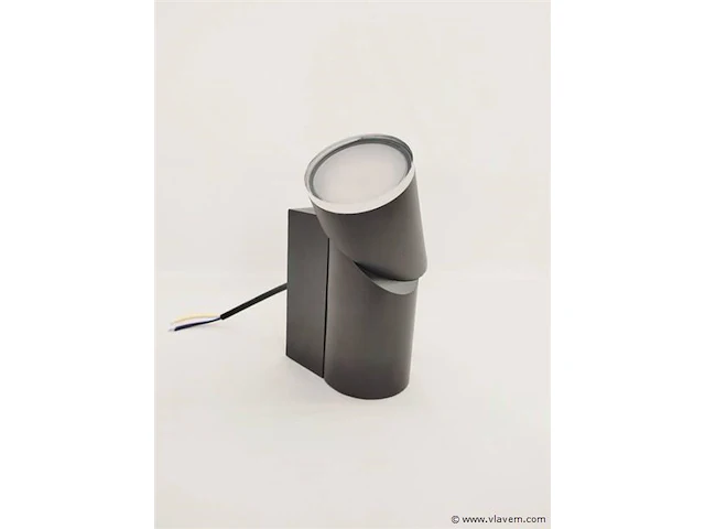 10 x richtbare led wandlamp – sw-145 – 5w – 3500k warm wit – zwart – ip54 – aluminium - afbeelding 3 van  5