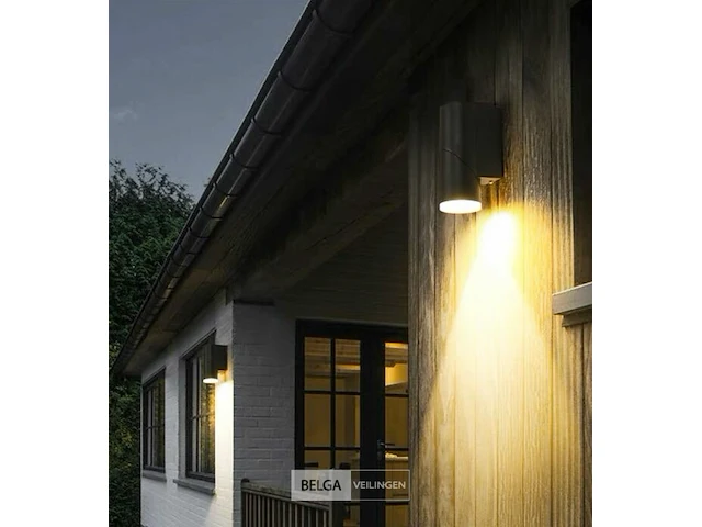 10 x richtbare led wandlamp – sw-145 – 5w – 3500k warm wit – zwart – ip54 – aluminium - afbeelding 2 van  6