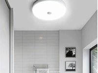 10 x ronde led plafondlamp met sensor – 20w – 6500k koud wit – ip54 – bewegingssensor – waterdicht - afbeelding 2 van  5