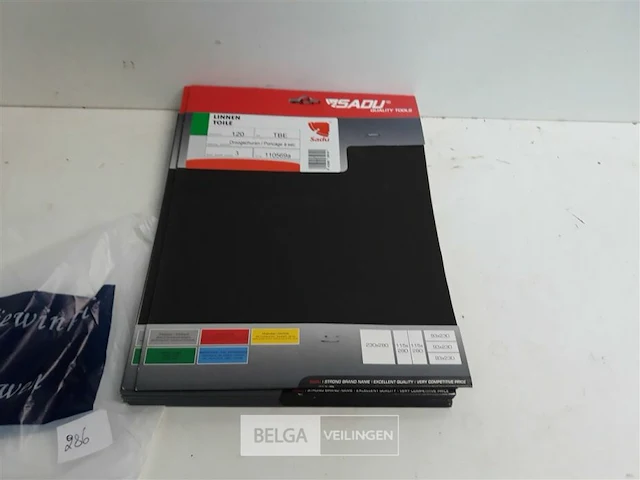10 x schuurpapier 3 stuks linnen k120 - afbeelding 2 van  3
