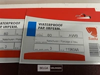 10 x schuurpapier waterproof k 80 3 vellen - afbeelding 3 van  3