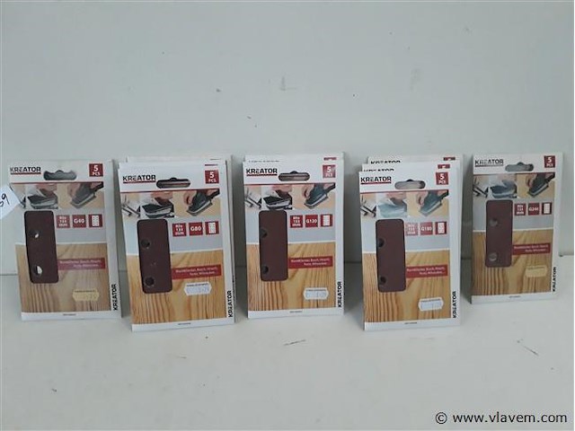 10 x schuurstroken 80x133mm 5 stuks - afbeelding 1 van  2