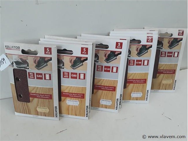 10 x schuurstroken 80x133mm 5 stuks - afbeelding 2 van  2