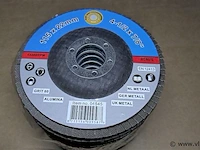 10 x slijpschijf lammellenschijf 115x22mm, metaal, grit 80 - afbeelding 1 van  2