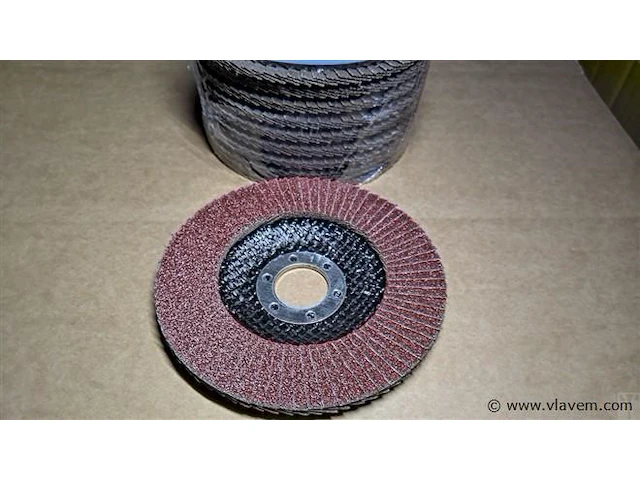 10 x slijpschijf lammellenschijf 115x22mm, metaal, grit 80 - afbeelding 2 van  2