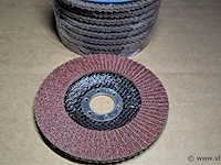 10 x slijpschijf lammellenschijf 115x22mm, metaal, grit 80 - afbeelding 2 van  2