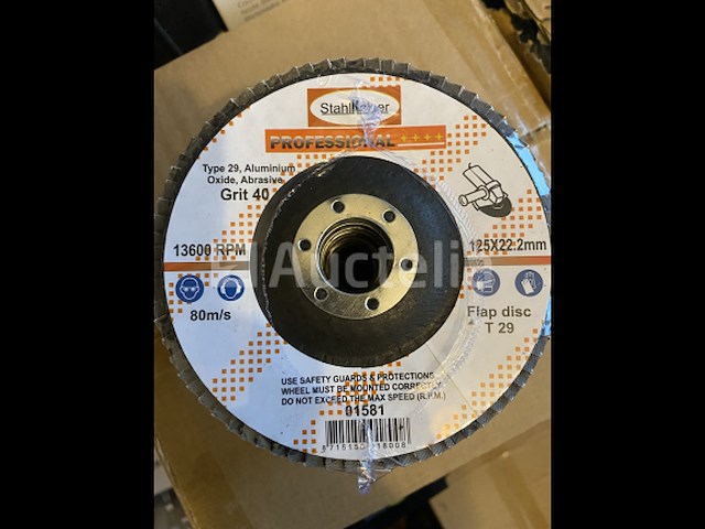 10 x slijpschijf lammellenschijf 125x22mm, metaal, grit 40 - afbeelding 1 van  2