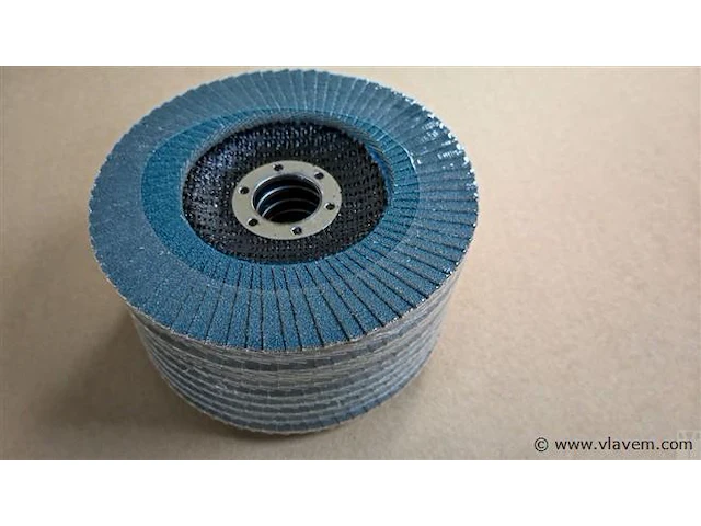 10 x slijpschijf lammellenschijf 125x22mm, metaal, grit 80 - afbeelding 2 van  3
