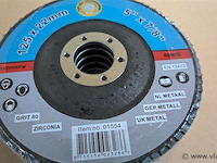 10 x slijpschijf lammellenschijf 125x22mm - afbeelding 1 van  3