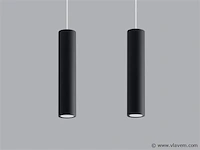 10 x solo tube slim design hanglamp zwart - afbeelding 1 van  11