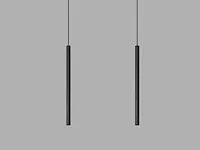 10 x solo tube slim design hanglamp zwart - afbeelding 7 van  8