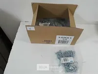 10 x spaanplaatvijzen wit verzinkt 4 x 30 mm 120 stuks kruiskop pz - afbeelding 1 van  3