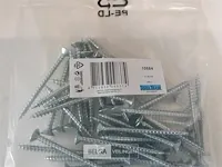 10 x spaanplaatvijzen wit verzinkt 5 x 60 mm 40 stuks kruiskop pz - afbeelding 3 van  3