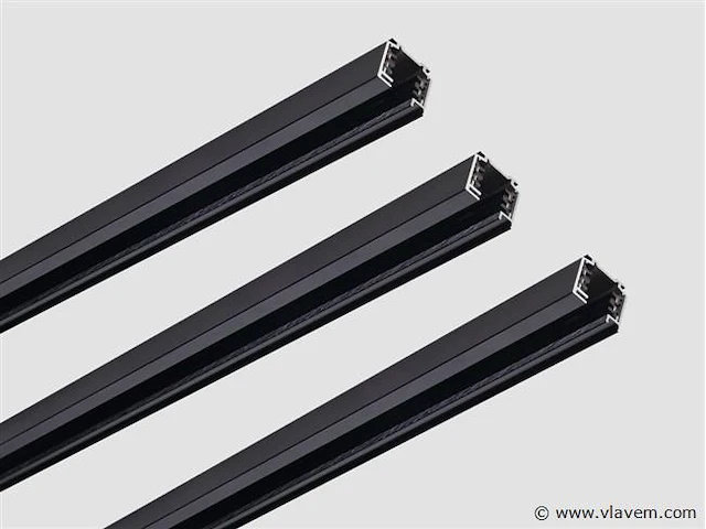 10 x spanningsrails set 100 mat zwart - afbeelding 8 van  8