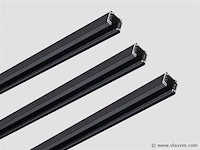 10 x spanningsrails set 100 mat zwart - afbeelding 8 van  8