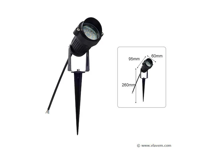 10 x spikespot - gu10 fitting - ip54 waterdicht - afbeelding 4 van  5