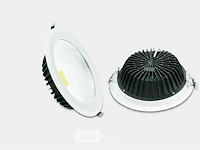 10 x spot cob 30w - led - inbouw - rond - 3000k (warm wit) - afbeelding 3 van  5