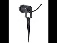 10 x spot met punt buiten – gu10 – ip54 waterdicht – aluminium – zwart - afbeelding 4 van  5