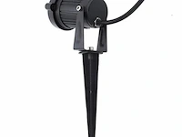 10 x spot met punt buiten – gu10 – ip54 waterdicht – aluminium – zwart - afbeelding 3 van  5