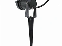 10 x spot met punt buiten – gu10 – ip54 waterdicht – aluminium – zwart - afbeelding 4 van  6