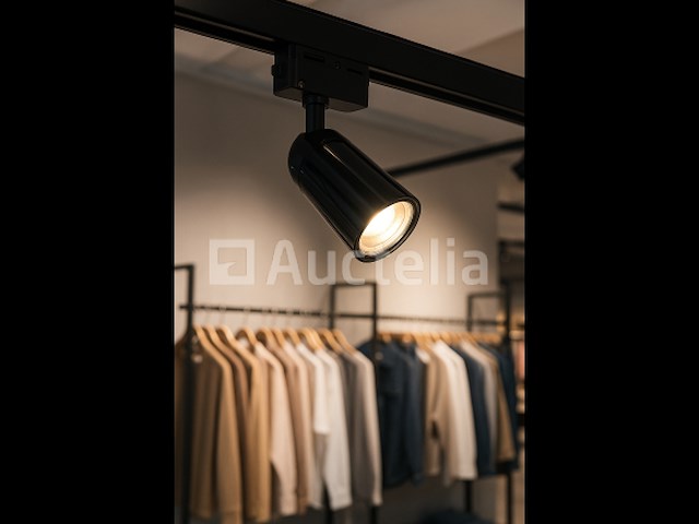 10 x spot op richtbare rail gu10 – zwart – eenfase – ø58x80x114 mm – ip20 - afbeelding 4 van  5