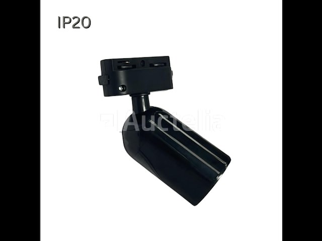 10 x spot op richtbare rail gu10 – zwart – eenfase – ø58x80x114 mm – ip20 - afbeelding 4 van  5