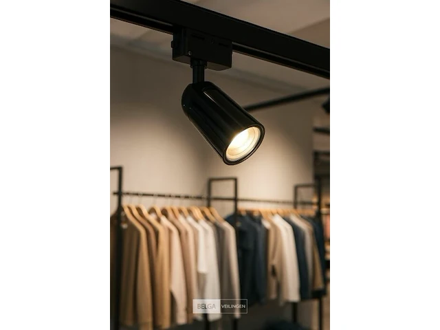 10 x spot op richtbare rail gu10 – zwart – eenfase – ø58x80x114 mm – ip20 - afbeelding 3 van  6