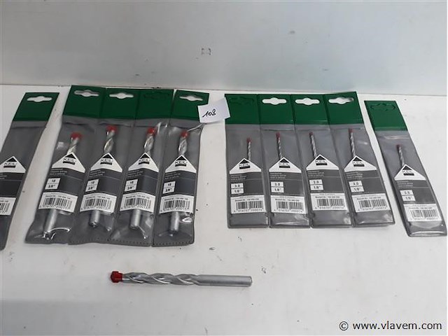 10 x steenboor 3-10 mm - afbeelding 1 van  2