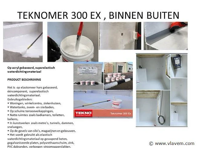 10 x teknomer 300 ex 3 kg elastomeer waterdichting - afbeelding 3 van  5